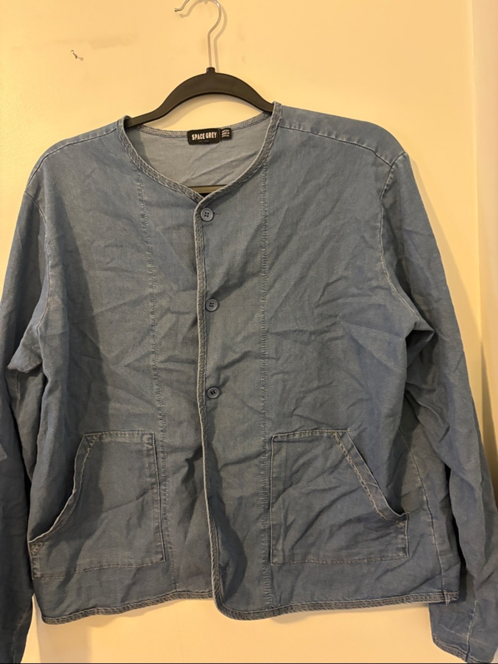 Kids' Light Blue Button Front Top